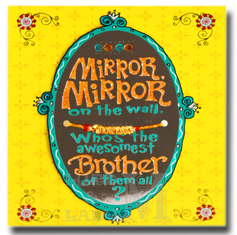 Discover the Magic of Sibling Bond with the "Mirror Mirror On The Wall" Raksha Bandhan Card - Main image