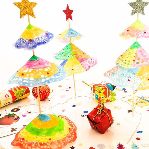 DIY Rainbow Christmas Tree Craft - Happy Active Kids Australia