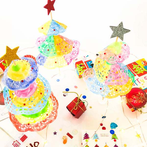 DIY Rainbow Christmas Tree Craft - Happy Active Kids Australia