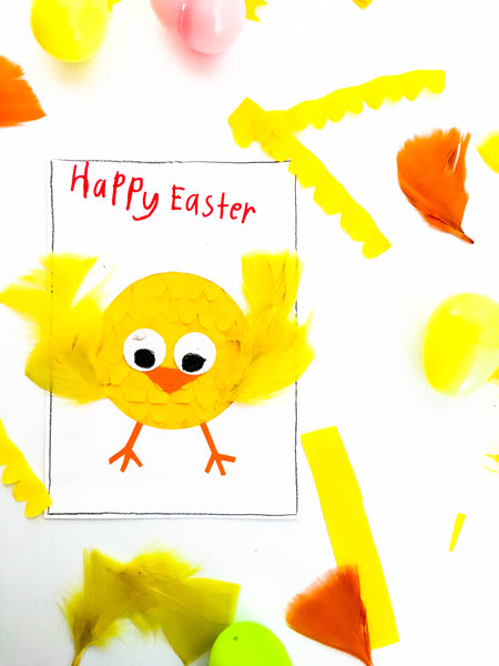 DIY Easter Chick Card - Happy Active Kids Australia