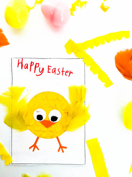 DIY Easter Chick Card - Happy Active Kids Australia