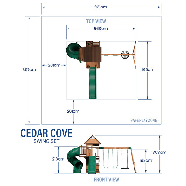 Backyard Discovery Cedar Cove Play Centre - Lifespan Kids - buy online - Happy Active Kids Australia