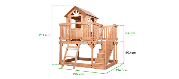 BYD Scenic Heights Cubby House - Lifespan Kids- buy online Happy Active Kids