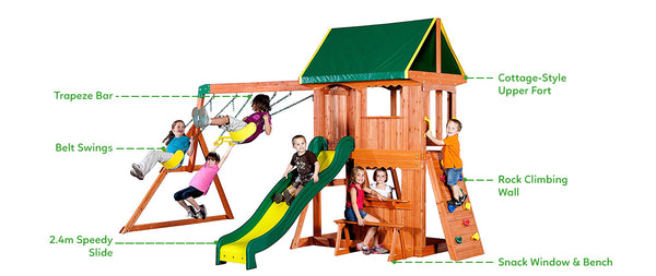 cedar playground set