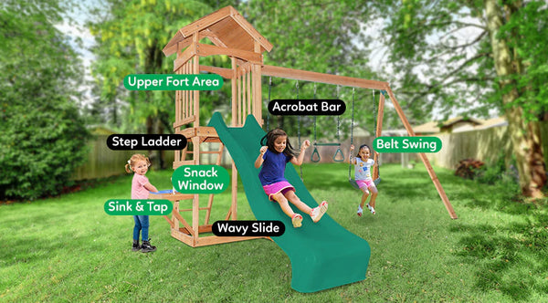 Buy online: Albert Park wooden Play centre - Lifespan Kids - Happy Active Kids Australia