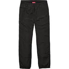 black warm up pants