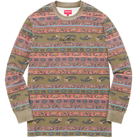 supreme paisley long sleeve