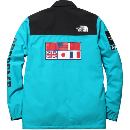 supreme the north face expedition coaches jacket teal