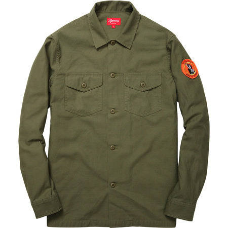 supreme army shirt