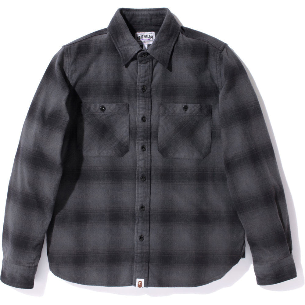 Bape Flannel Dark Grey – CURATEDSUPPLY.COM