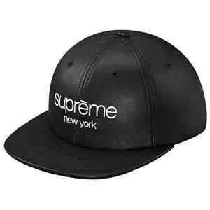 Supreme Leather Classic Logo 6-Panel Black – CURATEDSUPPLY.COM