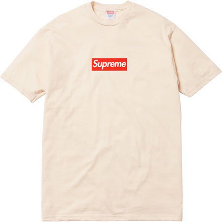 Supreme Box Logo Tee Natural – CURATEDSUPPLY.COM