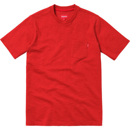 red pocket tee