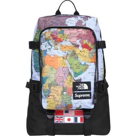 supreme north face map backpack