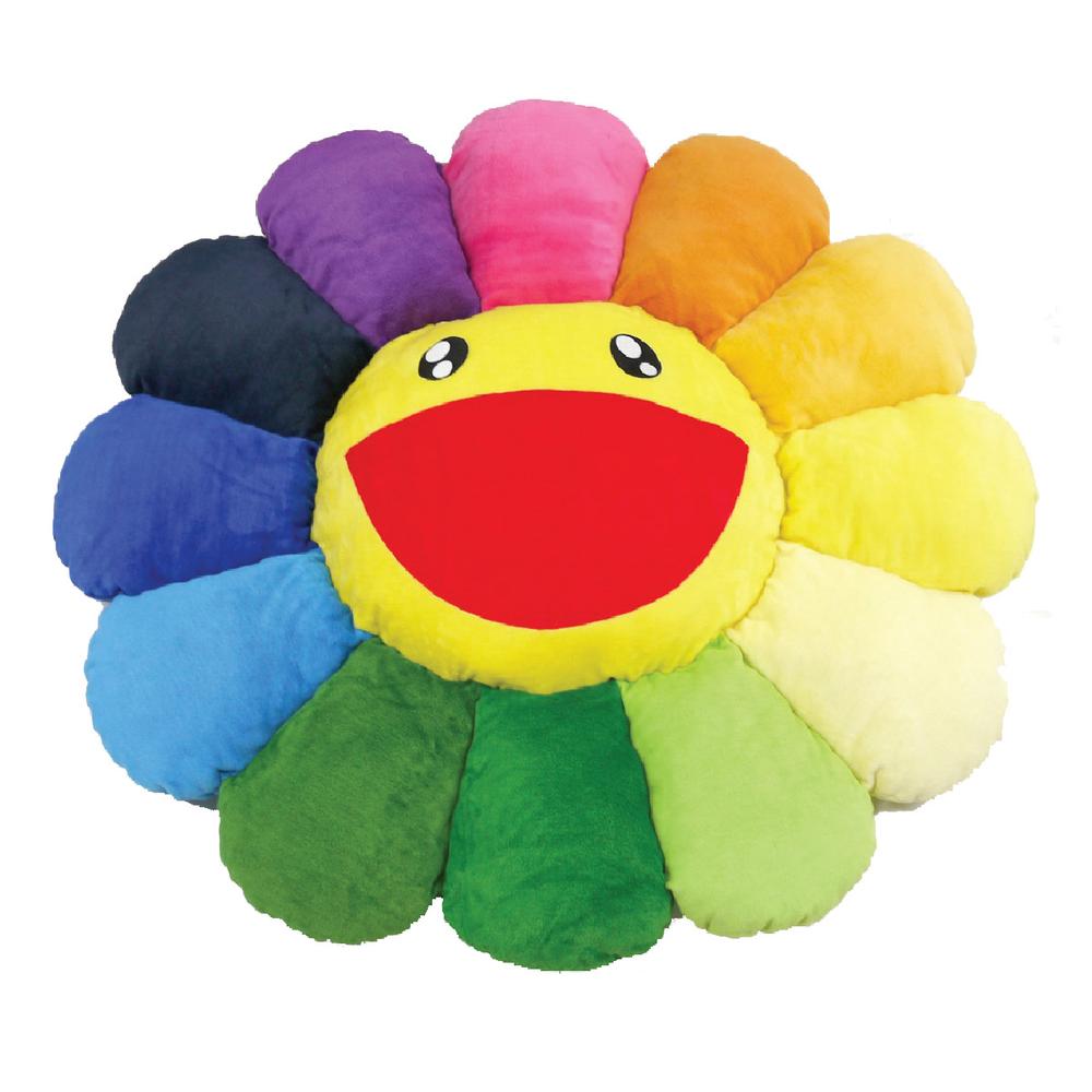 TAKASHI MURAKAMI FLOWER PLUSH CUSHION (RAINBOW) 12 INCH ...