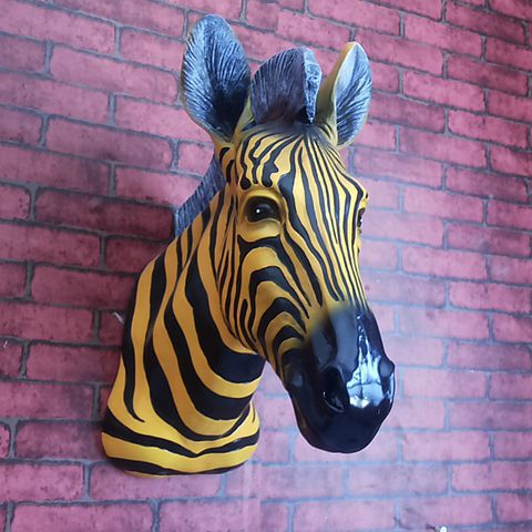 fat zebra statue