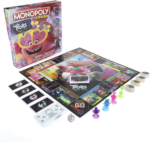 Monopoly Junior DreamWorks Trolls World Tour Board Game - TOYSTER ...