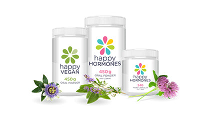 Happy Vegan and Happy Hormones Bottles - Happy Healthy You