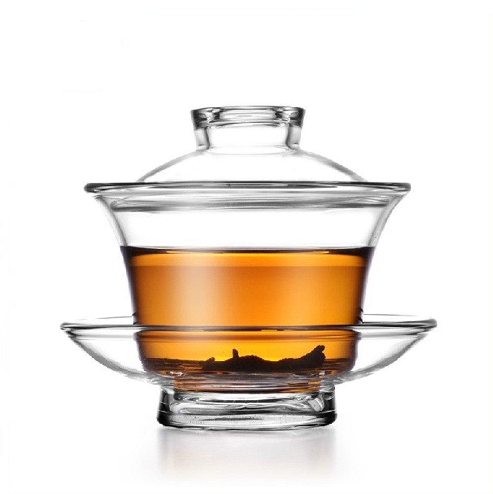 glass tea cup with lid