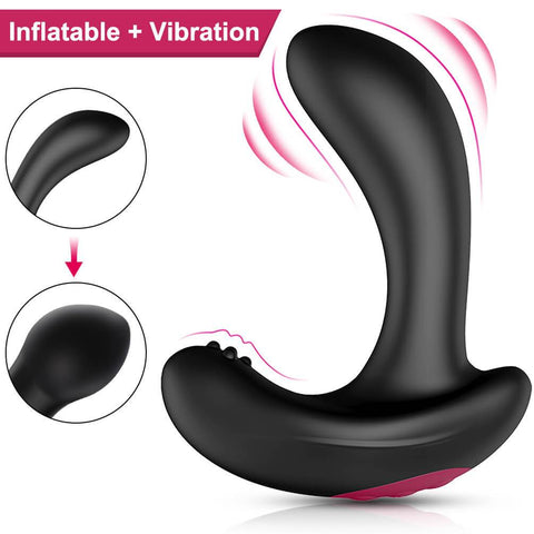 Utimi Inflatable Vibrating Prostate Massager Butt Plug