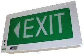 recessed emergency exit sign