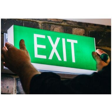 commercial lighted exit signs