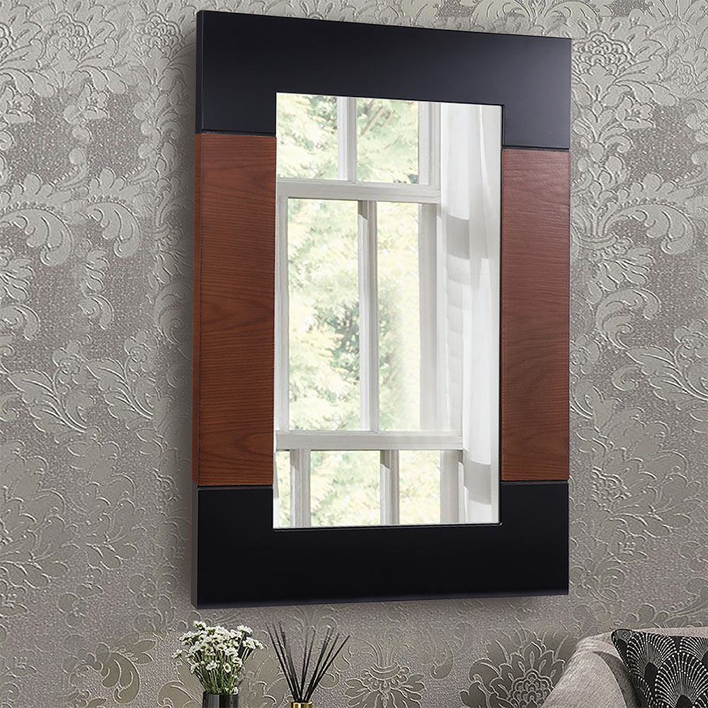 24 x 36 black frame mirror