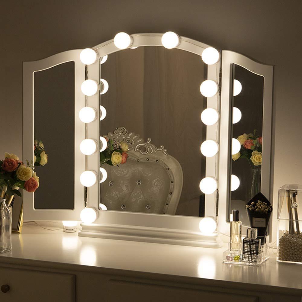 travel vanity mirror with lights