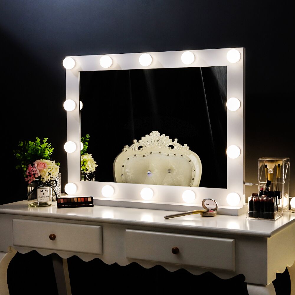 Chende Hollywood Makeup Mirror Lighted Vanity Mirror With 14 Led