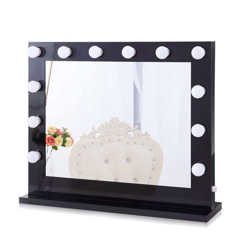 mounted lighted makeup mirror