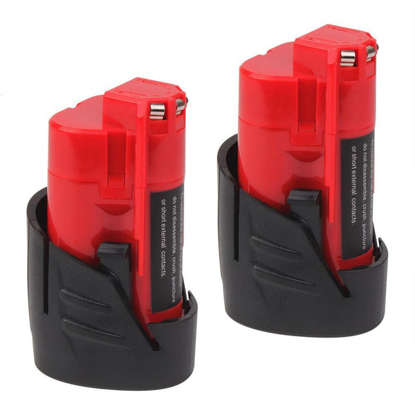 2 Pack For Milwaukee M12b 12v 2000mah Li-ion Battery