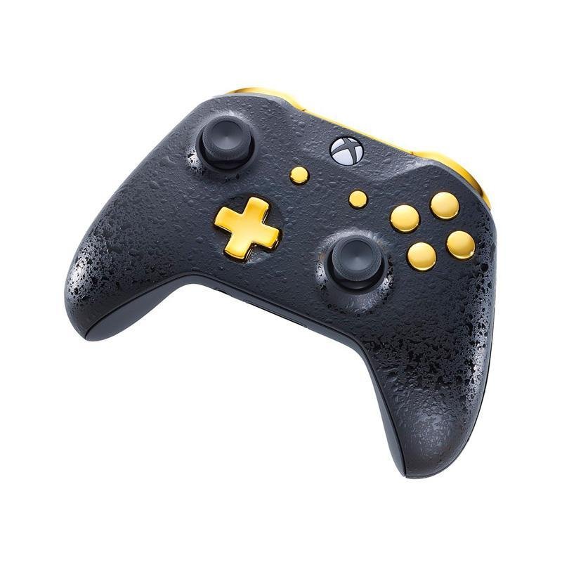 black and yellow xbox one controller