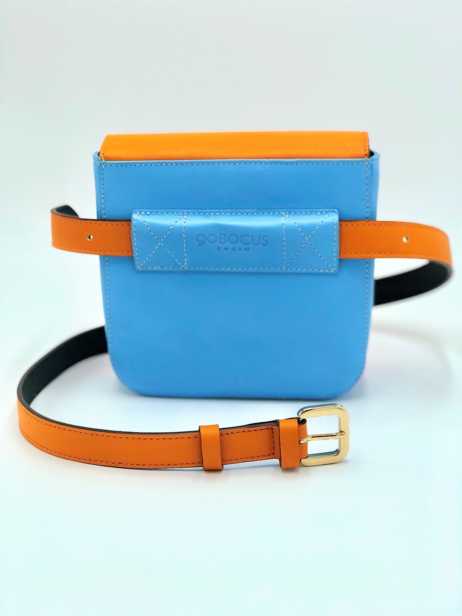 neon orange belt bag