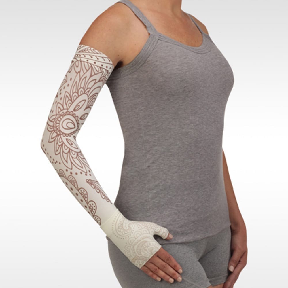 Juzo Soft 2000 Print Boho Chic Ivory Armsleeve - 15-20 mmHg