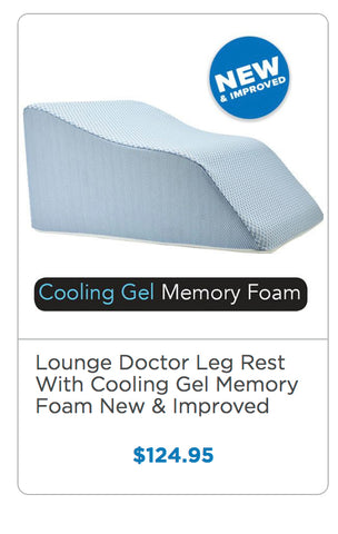 Lounge Doctor Leg Rest with Cooling Gel Memory Foam