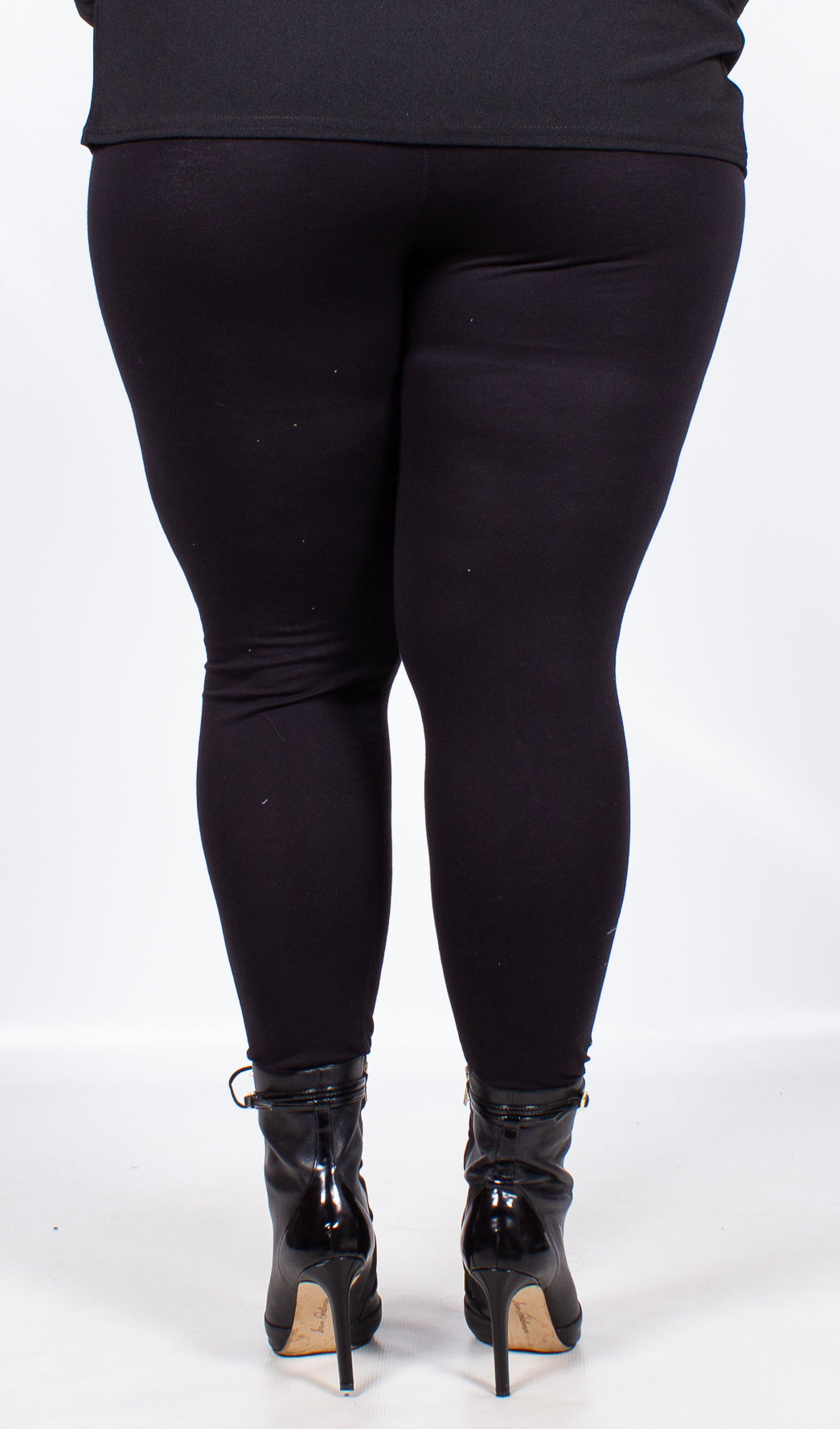 Aimee Black Ripped Cotton Leggings Curvewow