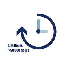 >50,000 Life Hours