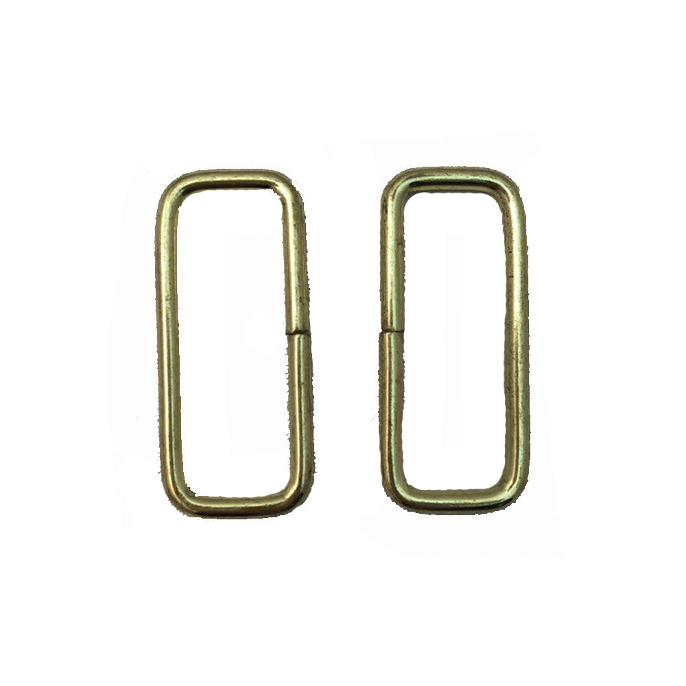 Steel Rectangle Rings 0 5 X 1 5 12 Pack Leather Unlimited