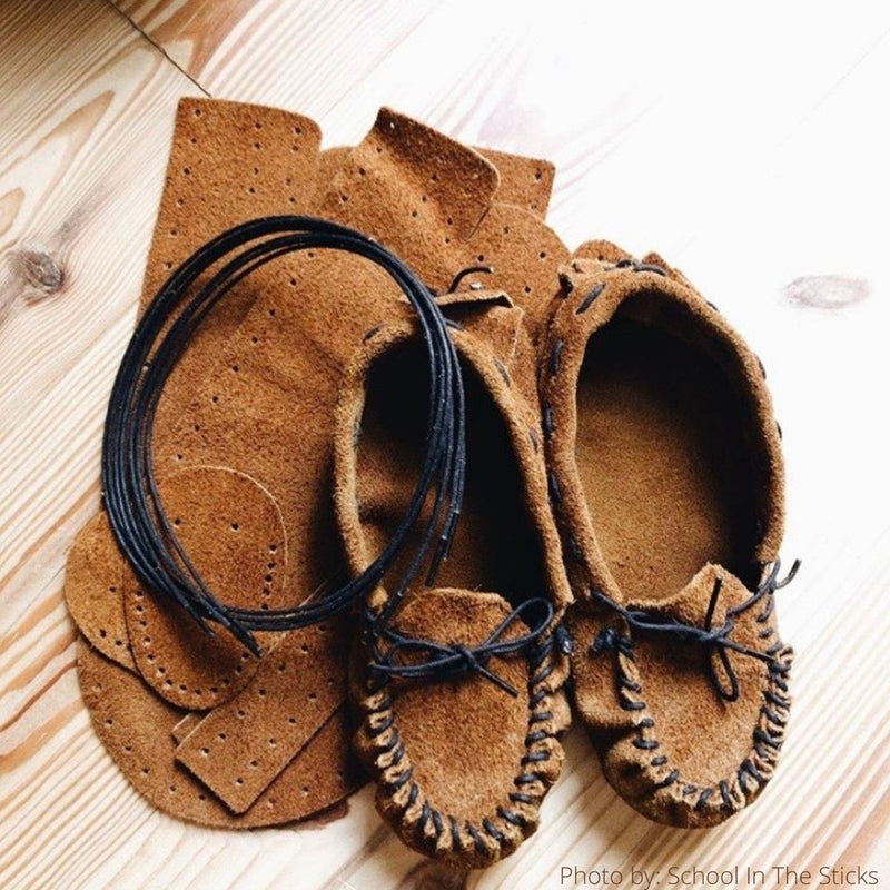 DIY Leather Moccasin Craft Project 