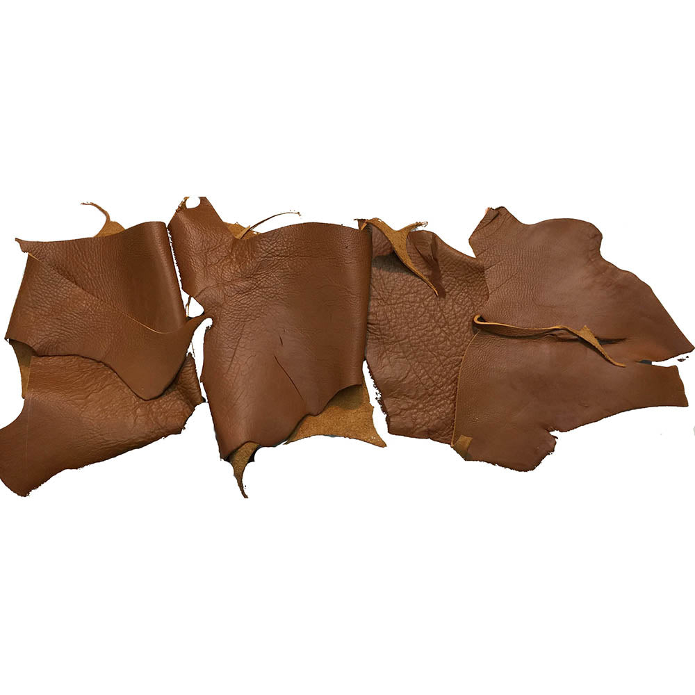 Brown Leather Pieces 7 To 8 Oz Cowhide Rustic Leather Pieces