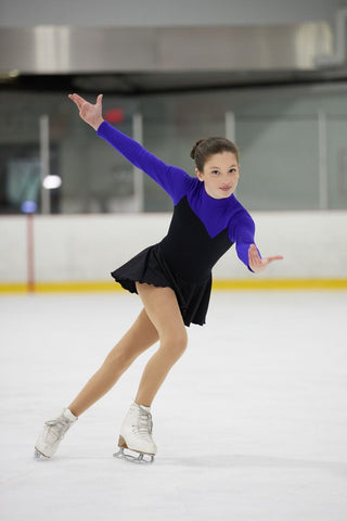 Mondor Skating Jacket with Skate Sequins in Polartec- Girls Sizes