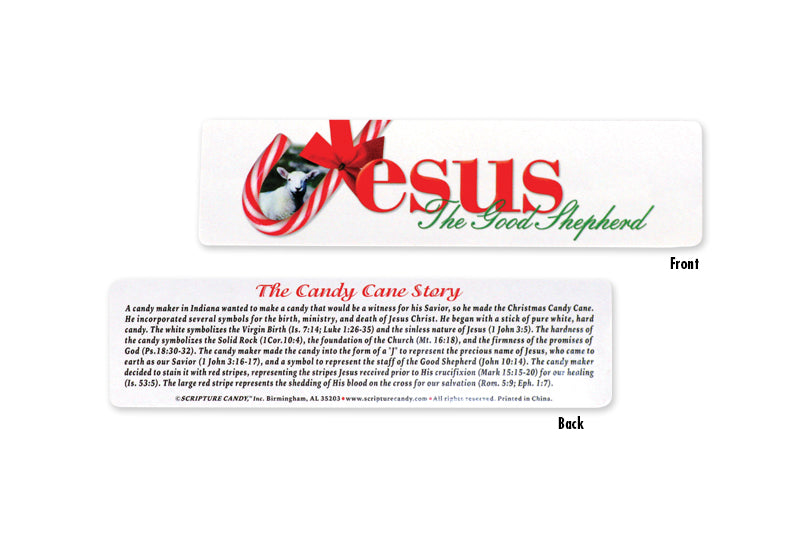 Candy Canes With Jesus Bookmarks Scripture Candy