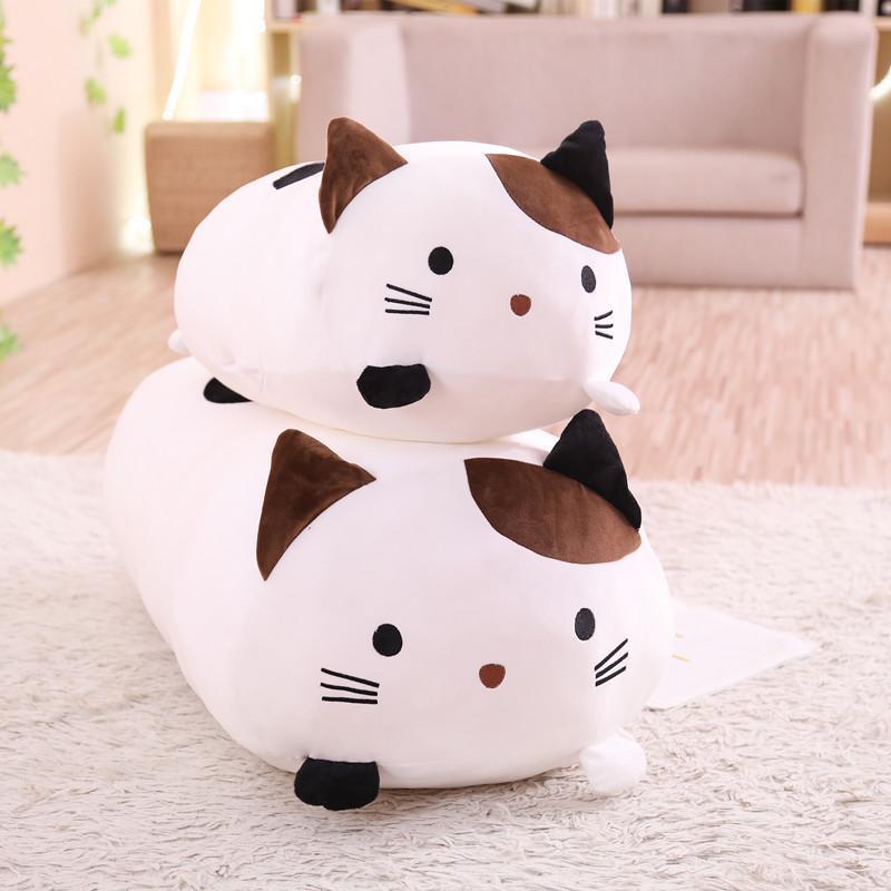 squishy cat plush pillow