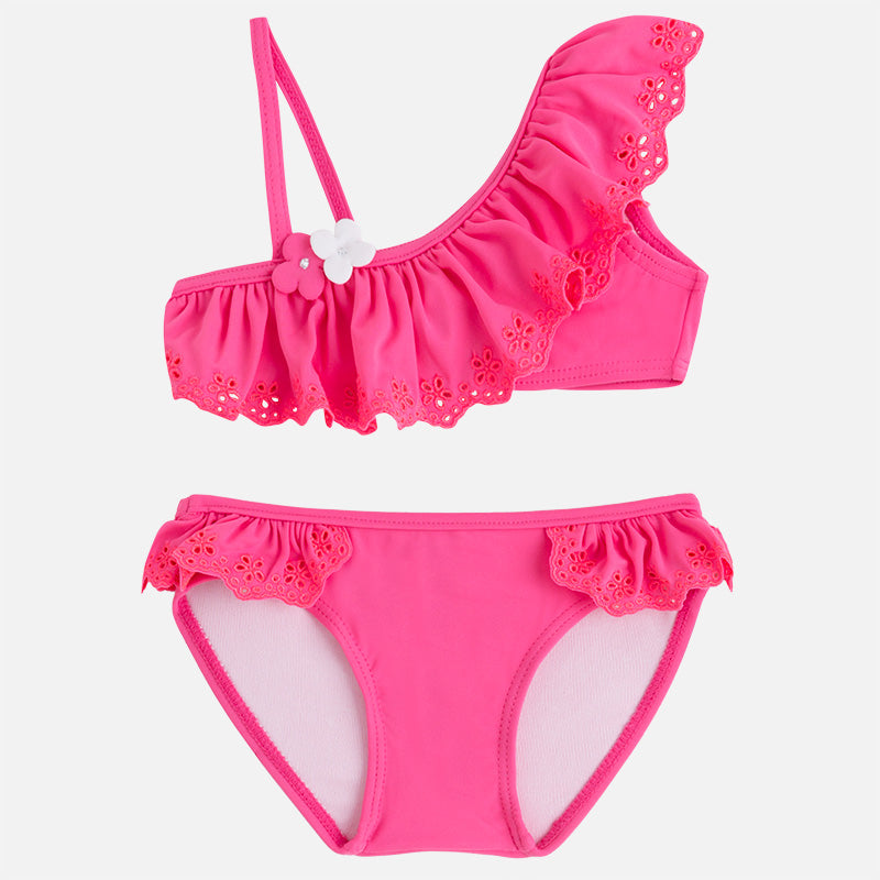 Mayoral - Embroidered Bikini - Fuchsia – Kinder Boutique