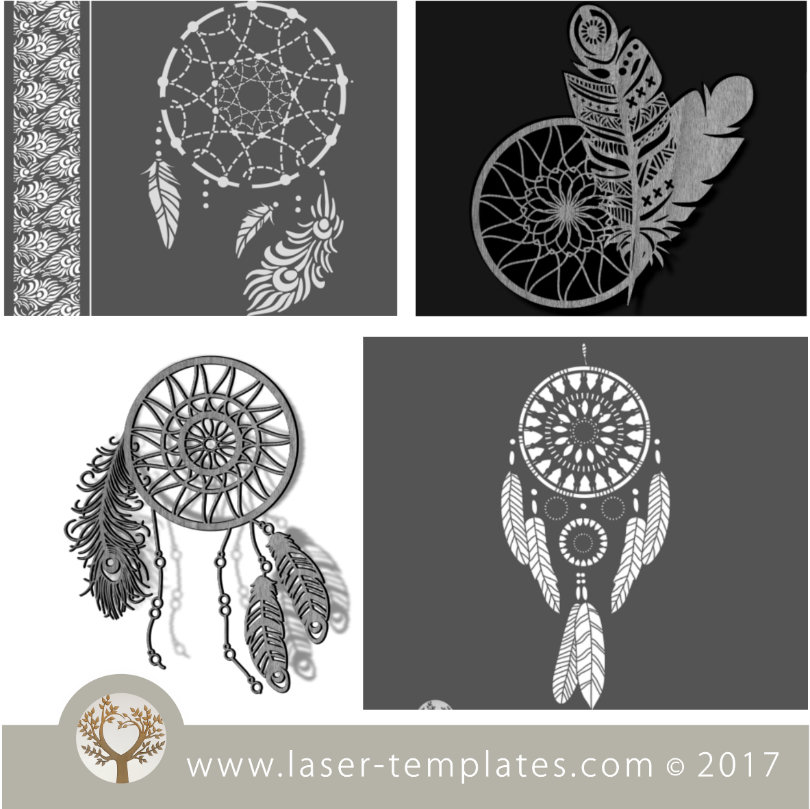 Dream Catcher Stencil and Single Cut Templates Secure online shopping