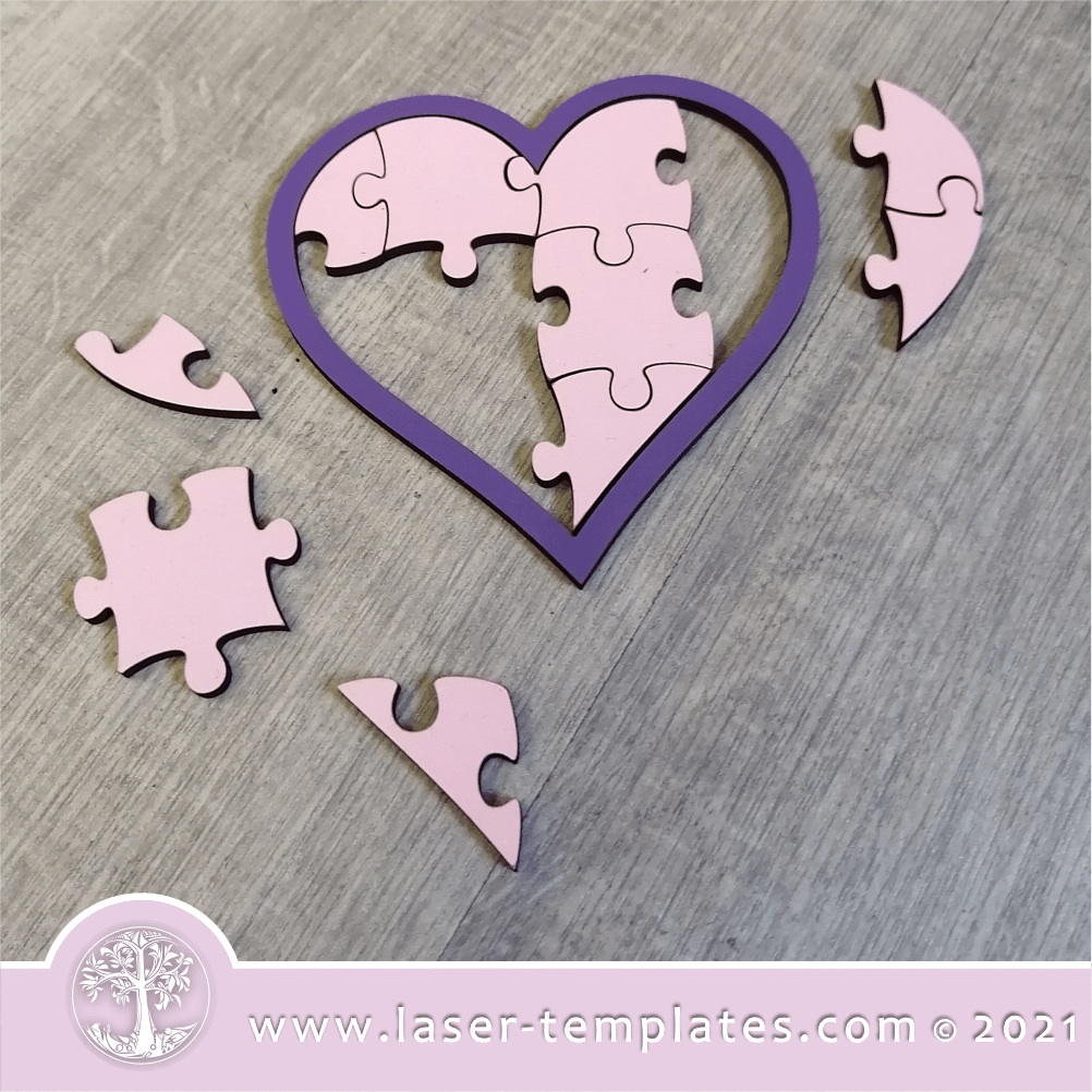 Laser cut Puzzle Templates, Shop Online Vector Designs. Laser Ready