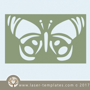 Butterfly laser cut stencil download template. – Laser Ready Templates