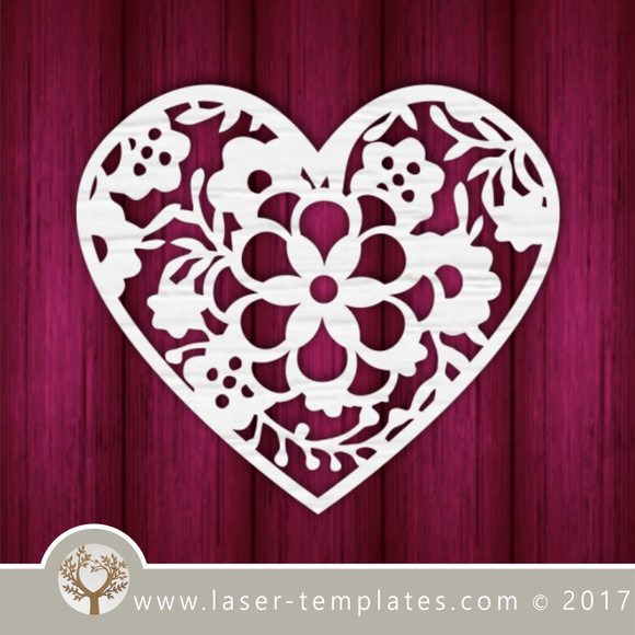 Heart template laser cut online store, free vector designs every day ...