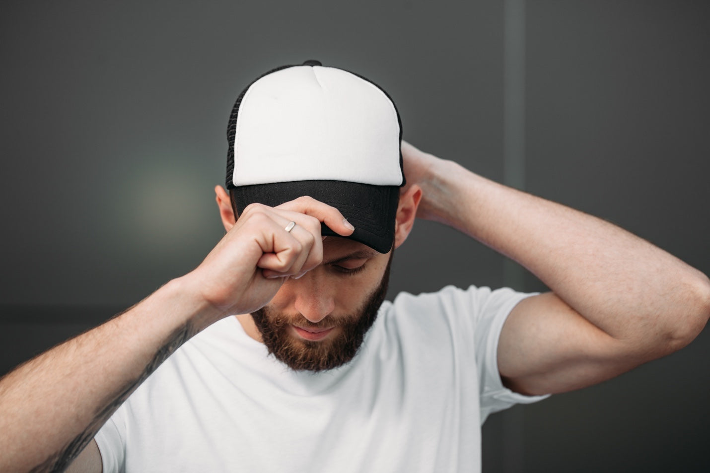 man in baseball cap