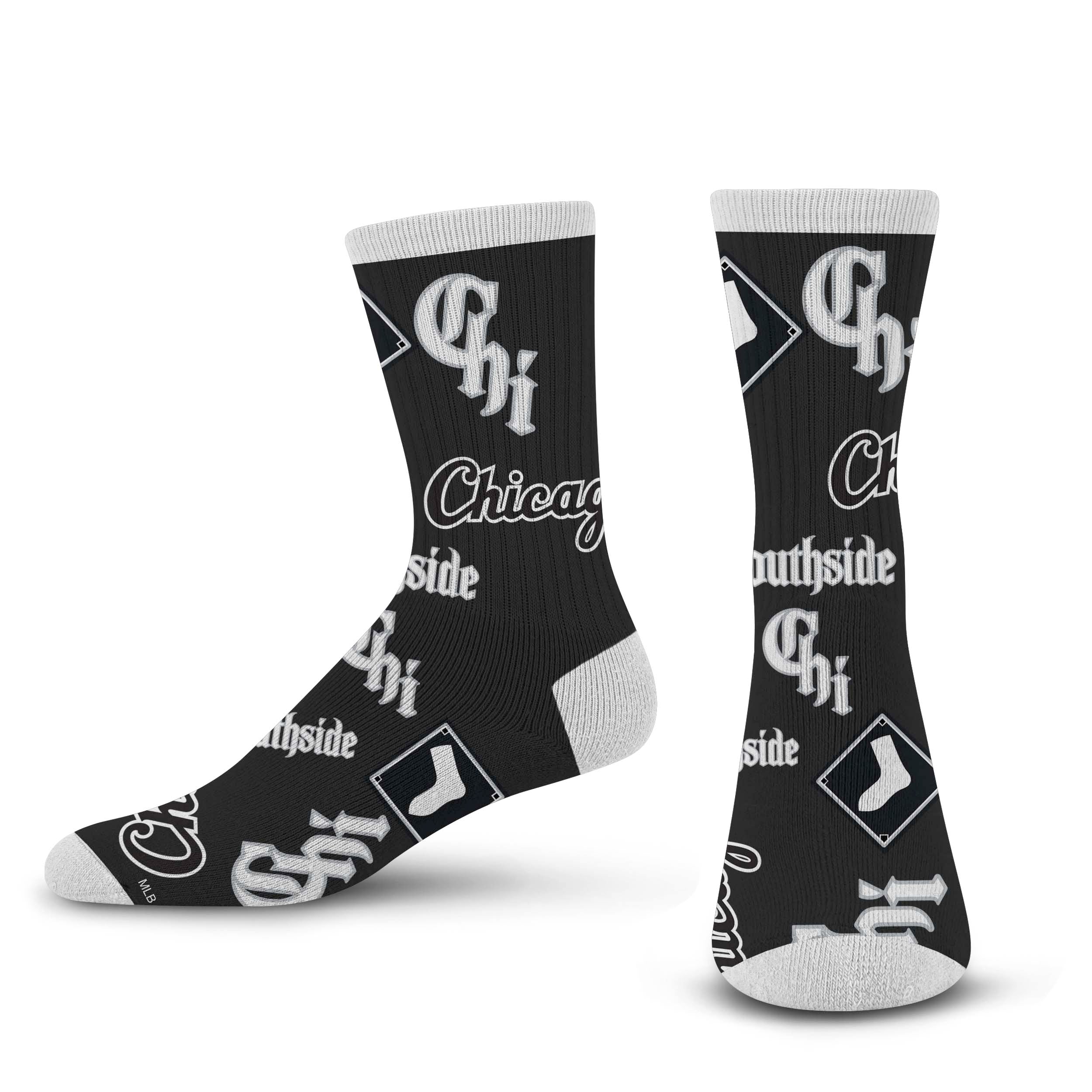 Chicago White Sox End To End City Connect Socks - Clark Street